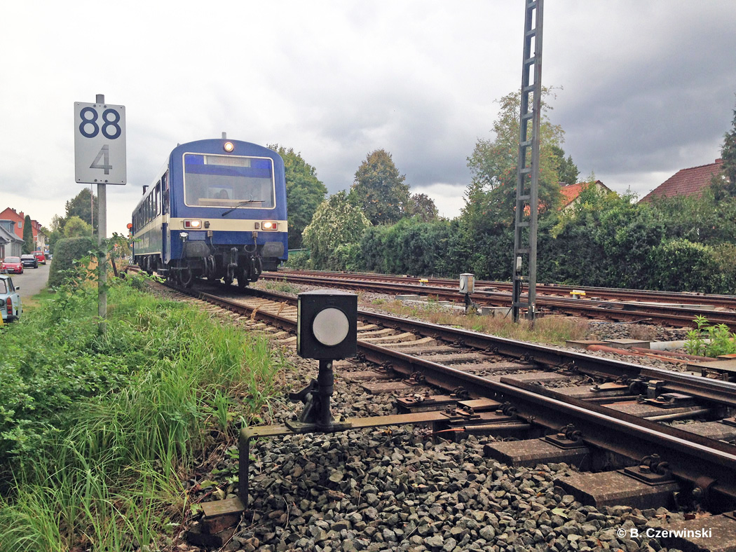 Sonderzug auf Heidebahn bei Kilometer 88,4