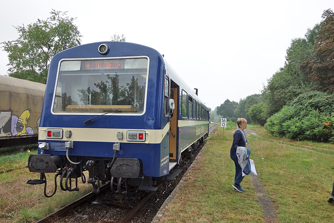 Zug im Bahnhof Beedenbostel gegen 11:31 Uhr