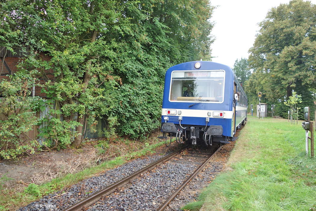 Bahnhof Steinhorst; das Empfangsgebäude gibt es nicht mehr.